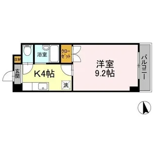 フィオーレ松山【505号室】の間取り