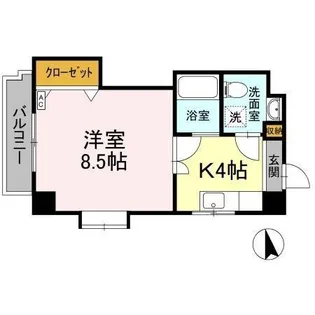 フィオーレ松山【602号室】の間取り