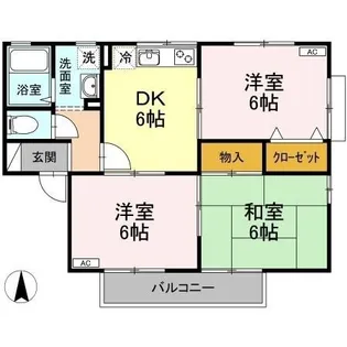 サザンコーポラス【B102号室】の間取り