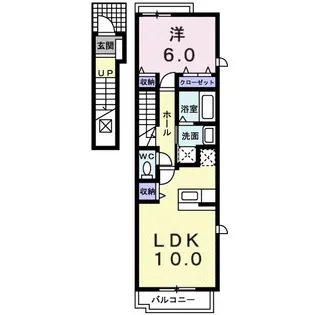マラマ AB棟【B201号室】の間取り