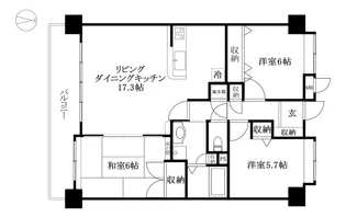 ロージュ道後【302号室】の間取り