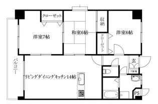 Nステージ【704号室】の間取り