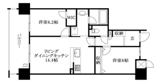 アルファステイツ道後【404号室】の間取り