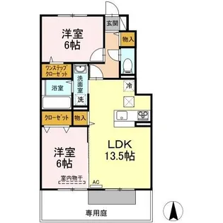 エイトサザンコート【B103号室】の間取り