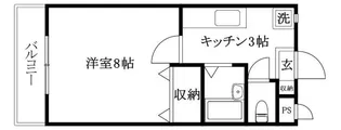 コスモス館【202号室】の間取り