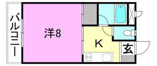 福岡マンション【306号室】の間取り