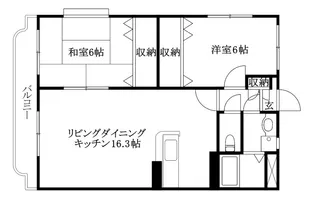 プチシャンス【203号室】の間取り