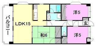 エシャンジゥル松山【401号室】の間取り