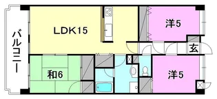 エシャンジゥル松山【602号室】の間取り