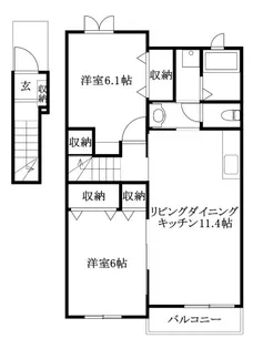 シュトラーレン【202号室】の間取り