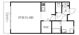 ING-β【202号室】の間取り