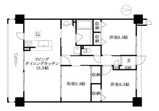 アルファステイツ松末【1002号室】の間取り