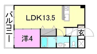 ルナピエーノ【203号室】の間取り