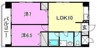 WSQ竹原【801号室】の間取り