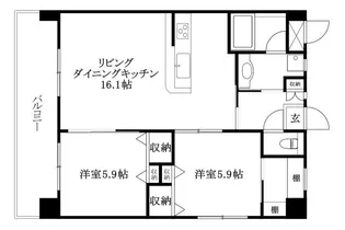 ウィステリア2【601号室】の間取り