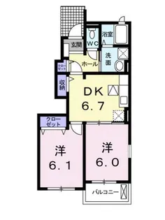 ゼファーT【1-101号室】の間取り