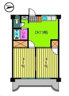 マシェイユ竹原【403号室】の間取り