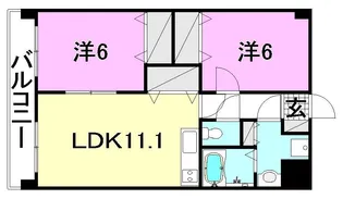リバーサイドマンション【202号室】の間取り