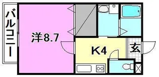 小坂マンション【101号室】の間取り