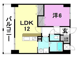 ルネッサンス枝松【602号室】の間取り