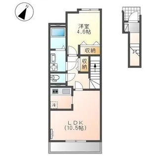 ランド・ヴェルジュ【202号室】の間取り