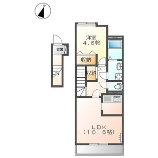 ランド ヴェルジュ【205号室】の間取り