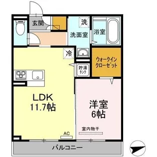 スーペリア ガーデン M A棟【303号室】の間取り