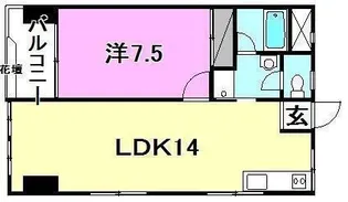 河上ビル【405号室】の間取り