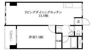 河上ビル【503号室】の間取り