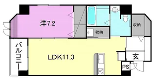 ジュエルミサワ 15【405号室】の間取り