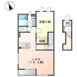 BIG フォレスト 小坂【202号室】の間取り