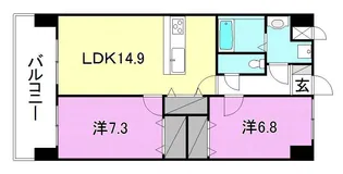 永田小坂ビル【1102号室】の間取り