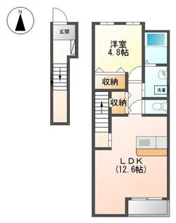JUSTY余戸【201号室】の間取り