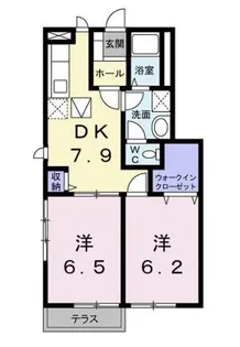 クラベールハウス【103号室】の間取り