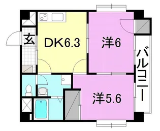 ライラック3【301号室】の間取り