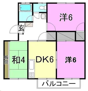 レーベンイケダ土居田1【201号室】の間取り
