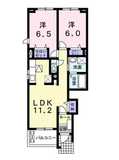 マンダリン フルール1 2【A101号室】の間取り