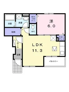 エタン リジエール2 AB【A102号室】の間取り