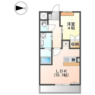 スカイピアJM【206号室】の間取り