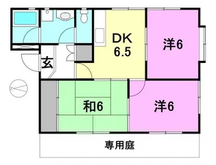 タウンコート北土居【A101号室】の間取り