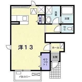 アンクルール A B棟【A101号室】の間取り