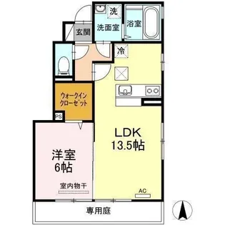 セジュール小坂【A101号室】の間取り