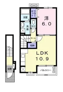 スプレンデール【A203号室】の間取り