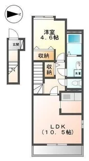 クオーレ【201号室】の間取り