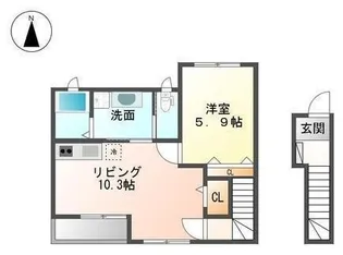 シャルマンN【203号室】の間取り