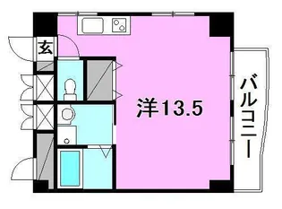 サザンコート枝松【401号室】の間取り