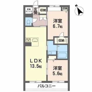 エテルナ M【303号室】の間取り