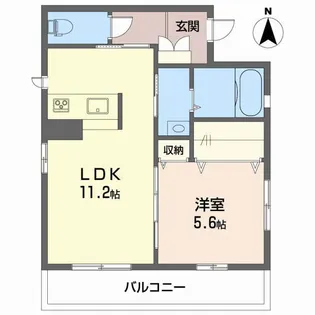 シャルマン アイ【101号室】の間取り