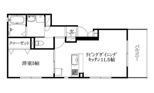 WIND【302号室】の間取り