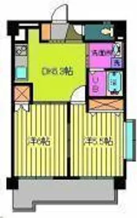 第100杉フラット【305号室】の間取り